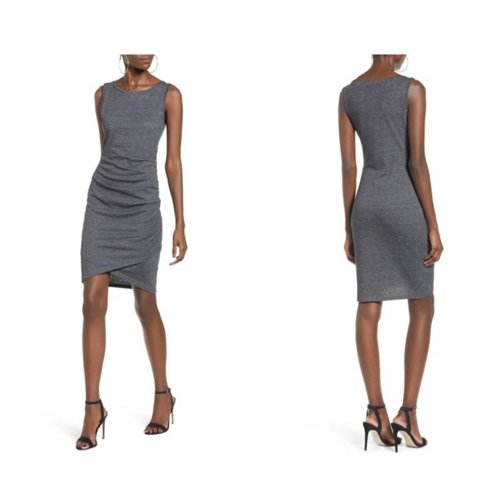 Leith Ruched Body-Con Sleeveless Dress Size M BNWT